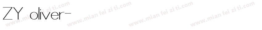 ZY oliver字体转换